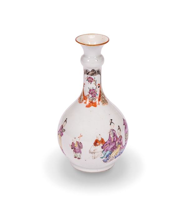 Rara bottiglia in porcellana b  - Asta Antiquariato, Pittura, Oggetti d'arte, Porcellana, Arte Moderna - Incanto Casa d'Aste e Galleria