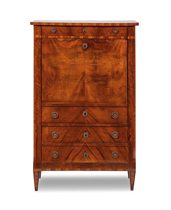 Com&#242; lastronato in radica di n  - Asta Antiquariato, Pittura, Oggetti d'arte, Porcellana, Arte Moderna - Incanto Casa d'Aste e Galleria