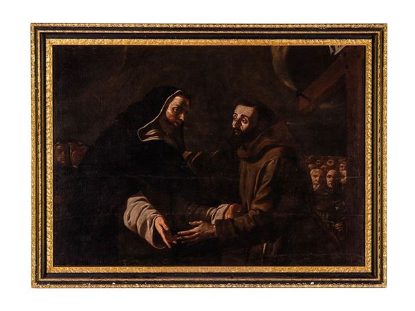 Seguace di Alessandro Magnasco  - Asta Antiquariato, Pittura, Oggetti d'arte, Porcellana, Arte Moderna - Incanto Casa d'Aste e Galleria