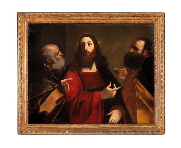 Scena delle storie di San Piet  - Asta Antiquariato, Pittura, Oggetti d'arte, Porcellana, Arte Moderna - Incanto Casa d'Aste e Galleria