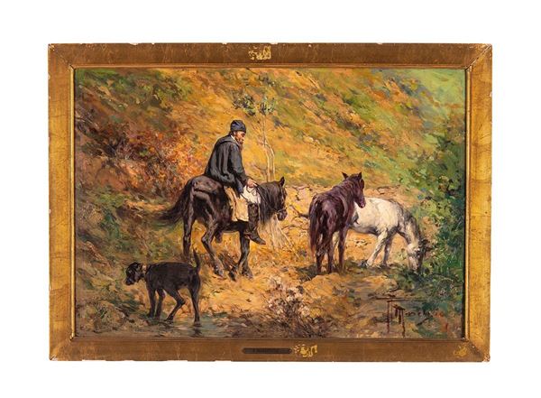 Pittore del XIX secolo
Intern  - Asta Antiquariato, Pittura, Oggetti d'arte, Porcellana, Arte Moderna - Incanto Casa d'Aste e Galleria