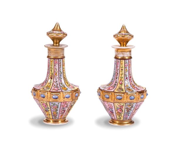 Coppia di vasetti in porcellan  - Auction Dipinti del XX secolo - Incanto Casa d'Aste e Galleria