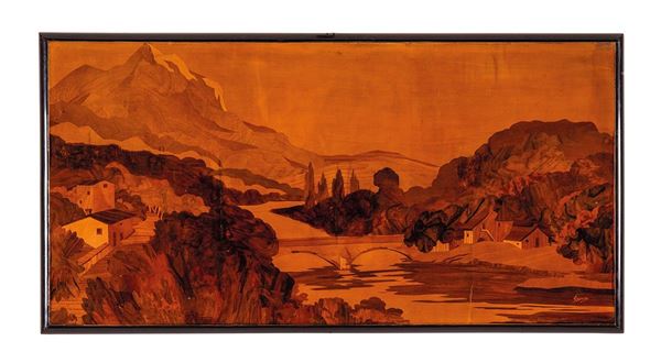 Paesaggio
Pannello intarsiato