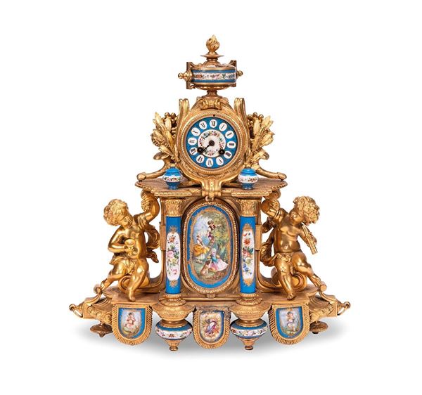 Orologio da tavolo in bronzo c