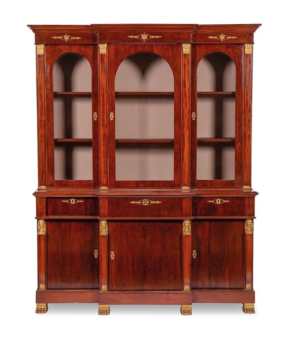 Grande libreria in mogano, par  - Asta Antiquariato, Pittura, Oggetti d'arte, Porcellana, Arte Moderna - Incanto Casa d'Aste e Galleria