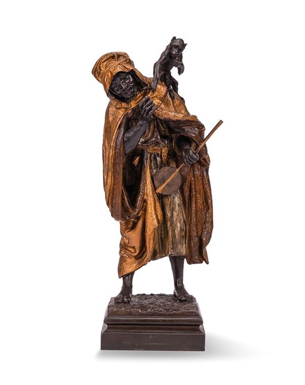 Scultura in bronzo brunito raf