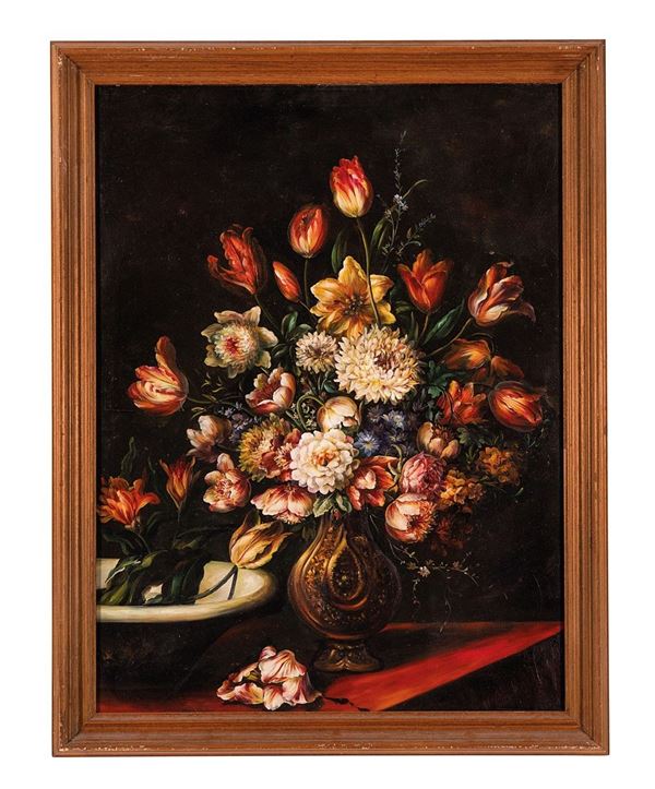 Anonimo del &#39;900
Mazzo di fio  - Auction Dipinti del XX secolo - Incanto Casa d'Aste e Galleria