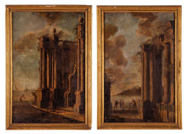 Pittore fiammingo del XVII sec  - Asta Antiquariato, Pittura, Oggetti d'arte, Porcellana, Arte Moderna - Incanto Casa d'Aste e Galleria