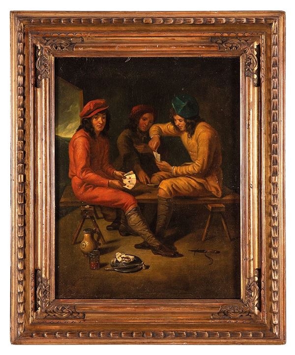 Pittore fiammingo del XVII - X  - Asta Antiquariato, Pittura, Oggetti d'arte, Porcellana, Arte Moderna - Incanto Casa d'Aste e Galleria