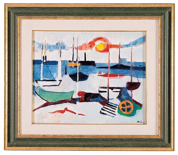 Enrico Paulucci - Porto, 1981
Olio su tela, fir