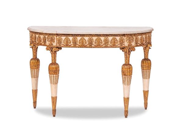 Rara e importante consolle lom  - Asta Antiquariato, Pittura, Oggetti d'arte, Porcellana, Arte Moderna - Incanto Casa d'Aste e Galleria