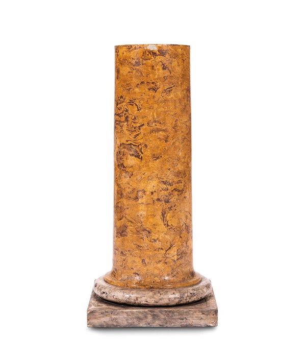 Colonna in scagiola laccata a 