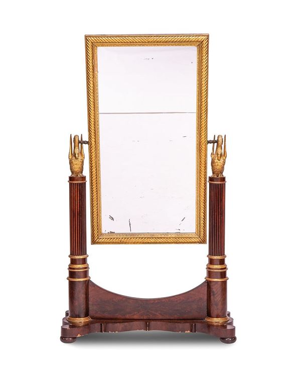 Psiche impiallacciata in mogan  - Asta Antiquariato, Pittura, Oggetti d'arte, Porcellana, Arte Moderna - Incanto Casa d'Aste e Galleria