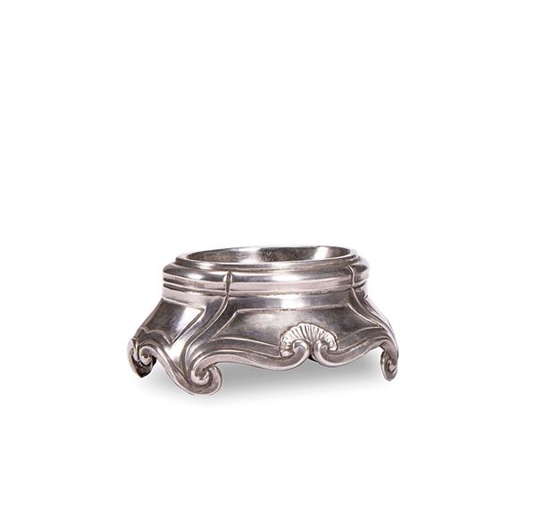 Due salierine in argento a for