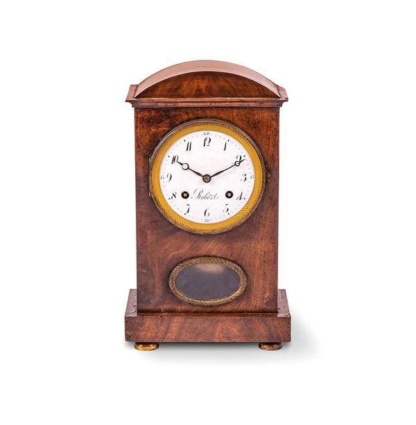 Orologio a pendolo con cassa i  - Auction Dipinti del XX secolo - Incanto Casa d'Aste e Galleria