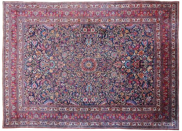 Tappeto Khorassan, fondo rosso  - Asta Antiquariato, Pittura, Oggetti d'arte, Porcellana, Arte Moderna - Incanto Casa d'Aste e Galleria