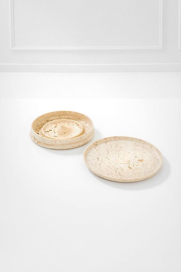 Due centrotavola
Travertino t  - Asta Design, Winter Sale - Incanto Casa d'Aste e Galleria
