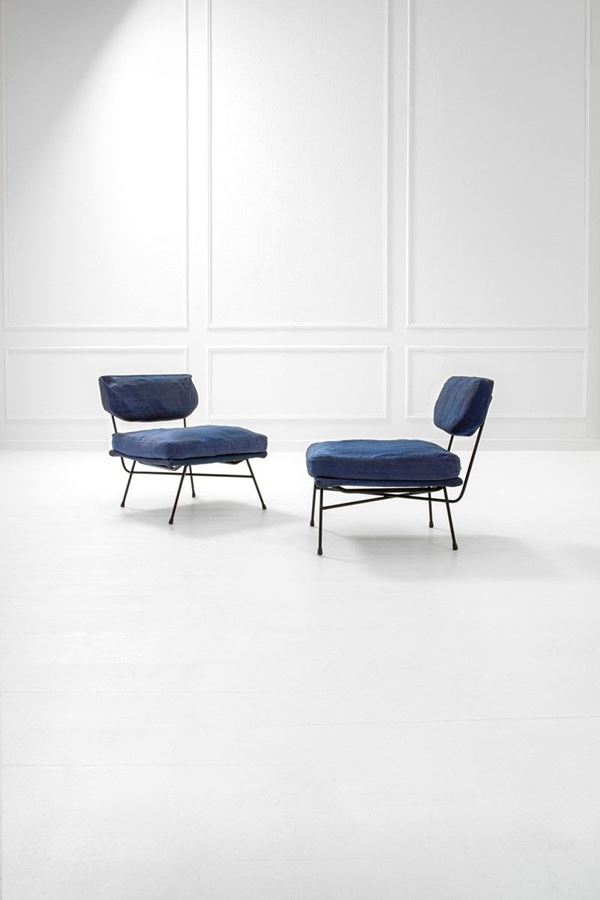 Studio B.B.P.R. - Coppia di poltrone mod. Elettr