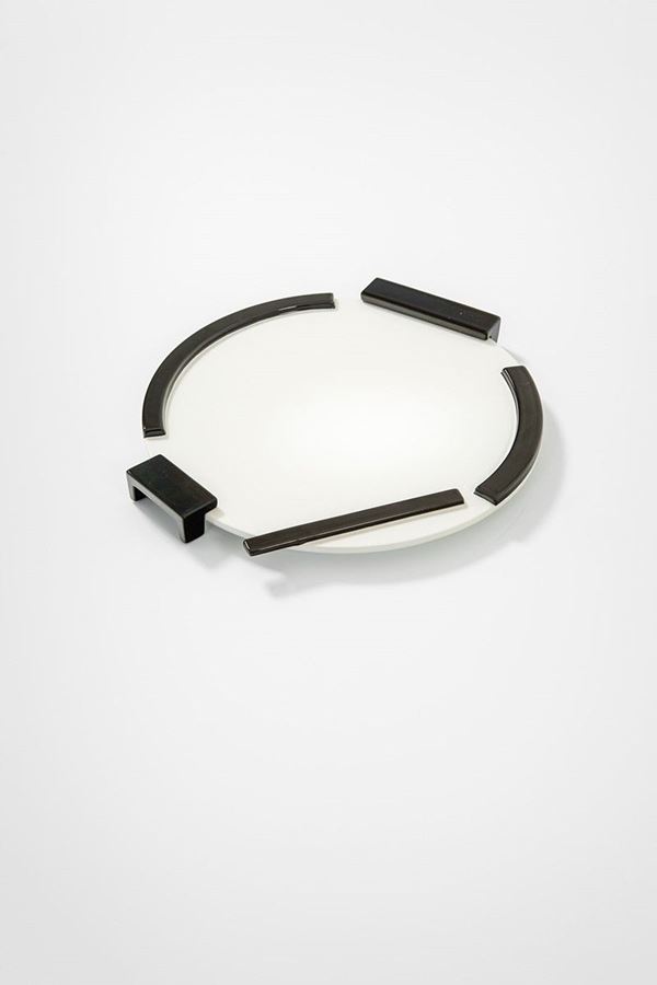 Ettore Sottsass - Piatto ET3
Ceramica bianca e 