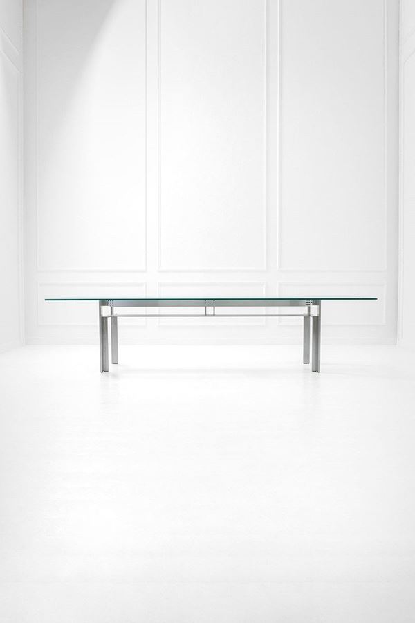 Carlo Scarpa : Tavolo mod. Doge
Acciaio, cri  - Auction Design, Winter Sale - Incanto Casa d'Aste e Galleria