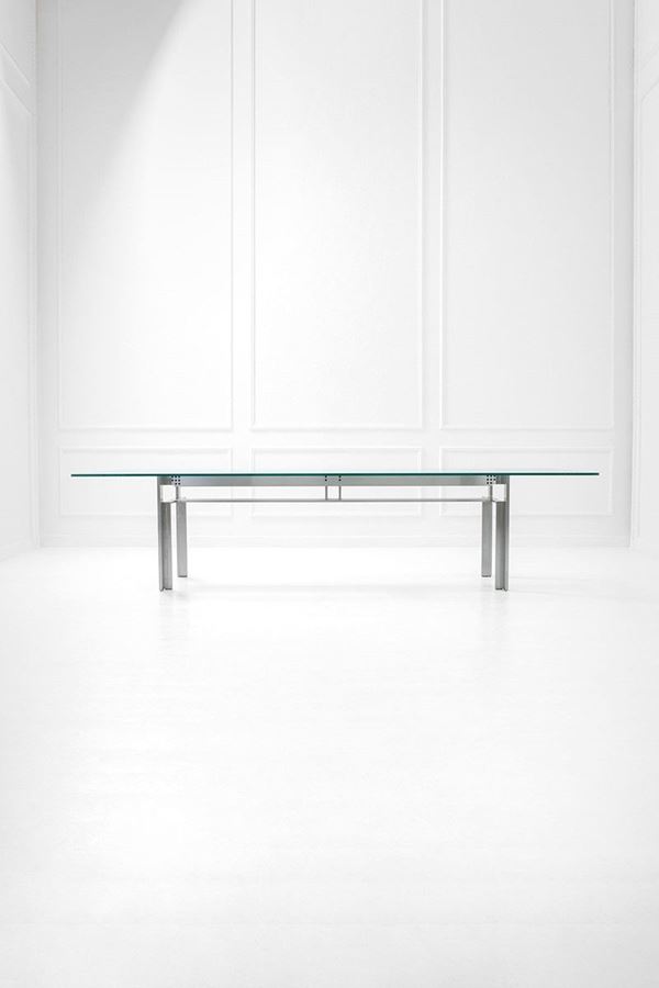 Carlo Scarpa - Tavolo mod. Doge
Acciaio, cri