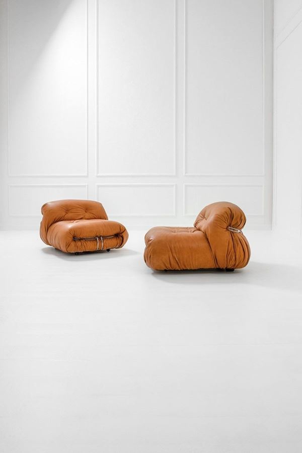 Afra e Tobia Scarpa - Coppia di poltrone mod. Sorian