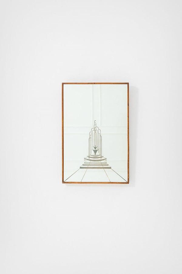 Specchiera da parete illuminat  - Auction Design, Winter Sale - Incanto Casa d'Aste e Galleria