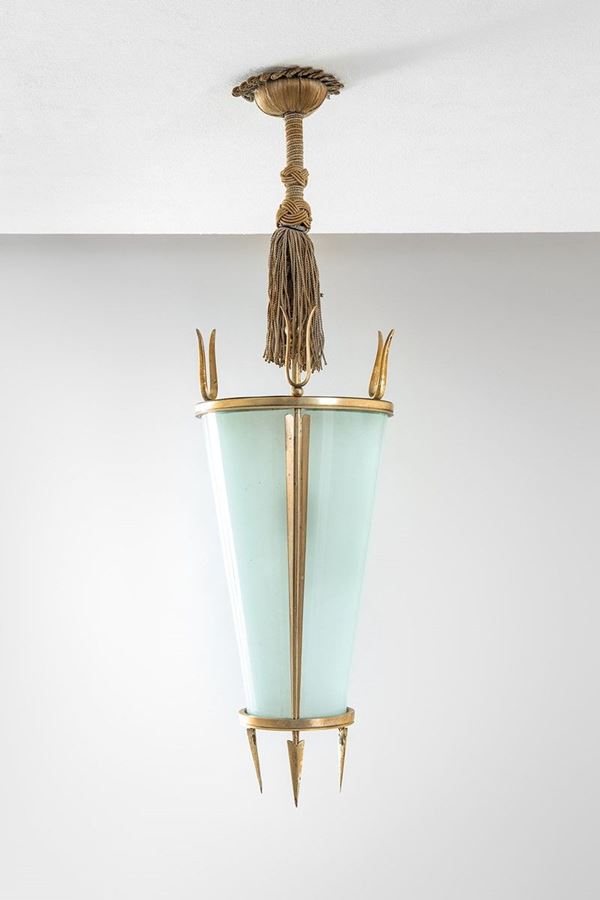 Paolo Buffa - Lampadario
Ottone nichelato, 