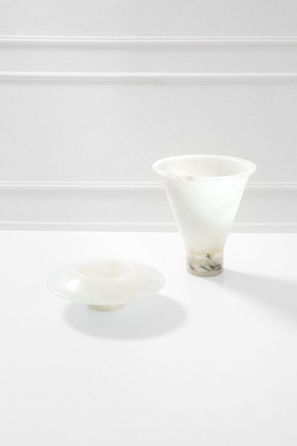 Angelo Mangiarotti : Vaso e centrotavola
Alabastro  - Asta Design, Winter Sale - Incanto Casa d'Aste e Galleria