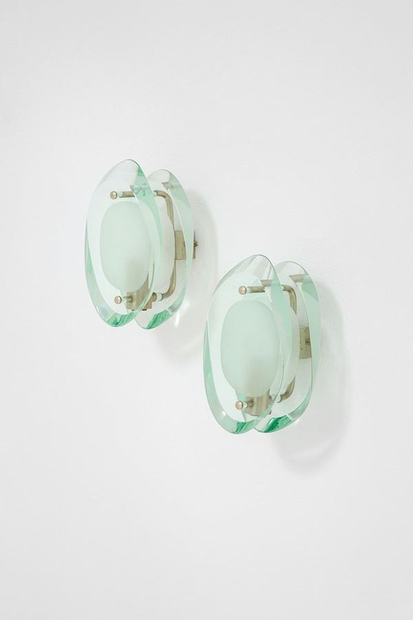 Max Ingrand : Due lampade da parete mod. 209  - Asta Design, Winter Sale - Incanto Casa d'Aste e Galleria