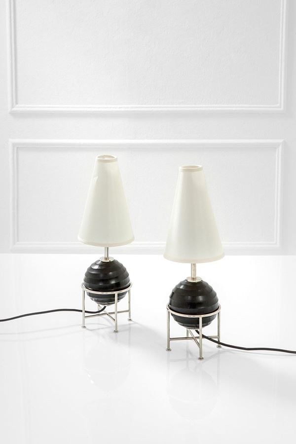 Coppia di lampade da tavolo 
  - Asta Design, Winter Sale - Incanto Casa d'Aste e Galleria