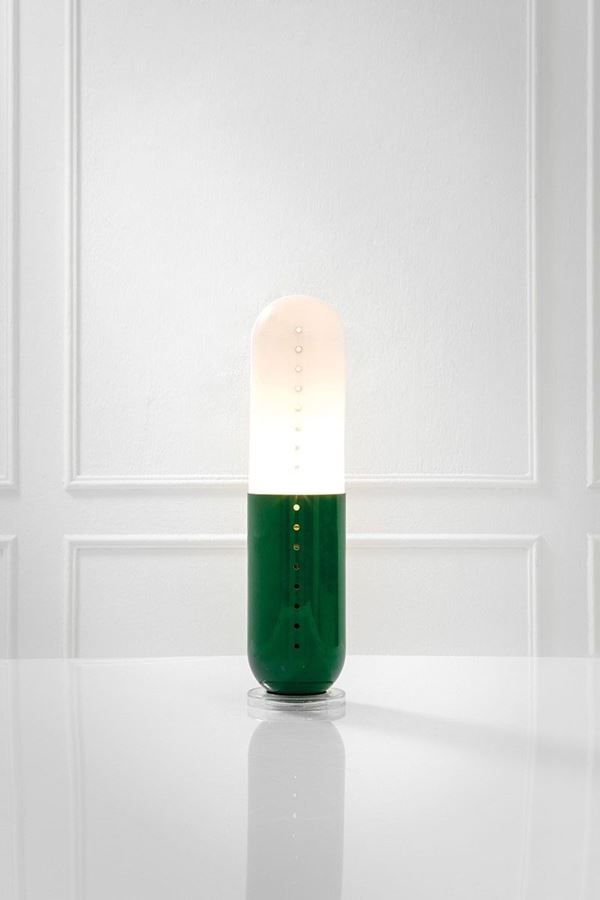 Cesare Casati, Emanuele Ponzio : Lampada da tavolo mod. Pillola  - Auction Design, Winter Sale - Incanto Casa d'Aste e Galleria