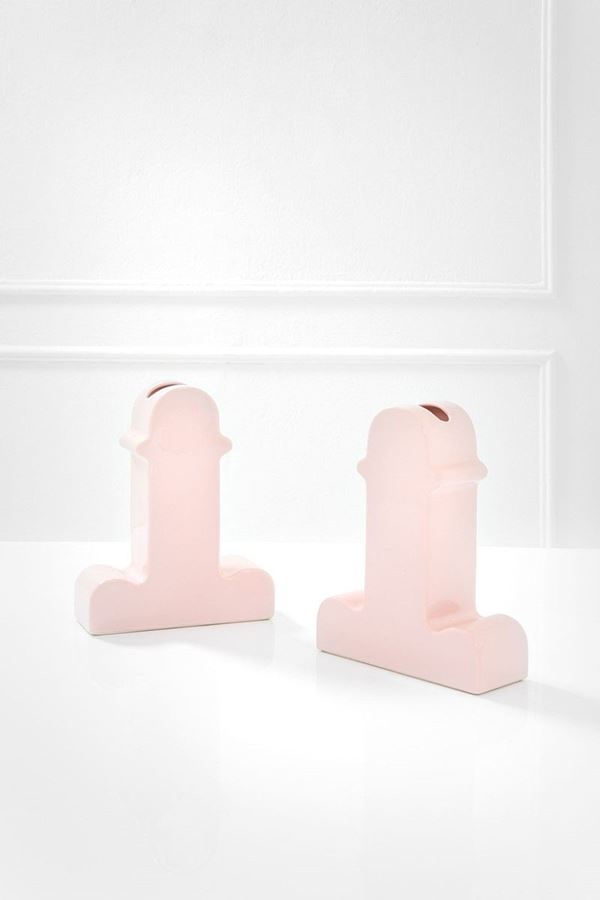 Ettore Sottsass - Due vasi mod. Florero Shiva 
