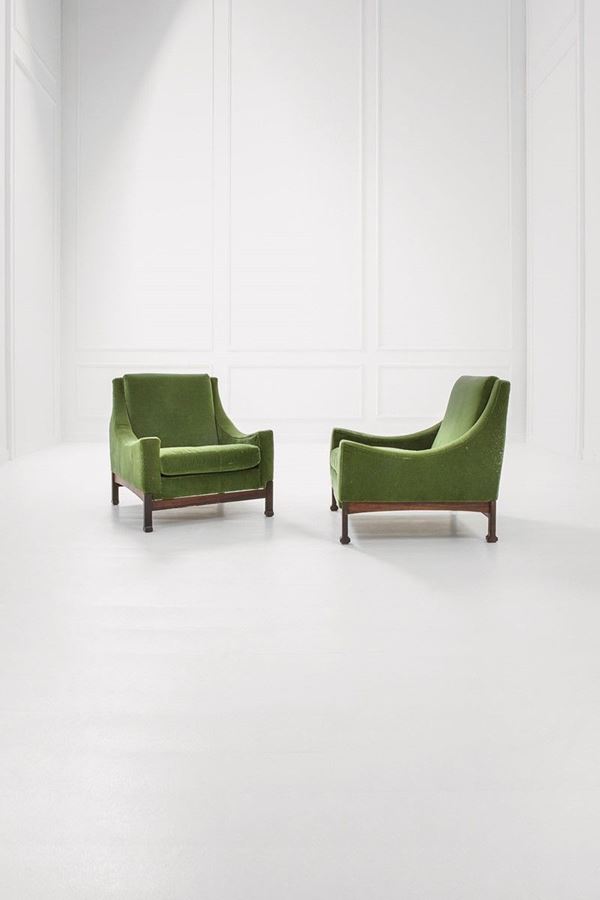 Saporiti : Coppia di poltrone
Legno, tes  - Asta Design, Winter Sale - Incanto Casa d'Aste e Galleria
