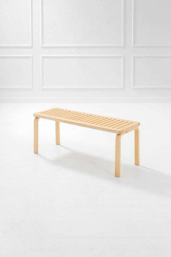 Alvar Aalto : Panca mod. 153  - Asta Arte + Design + Interior - Incanto Casa d'Aste e Galleria