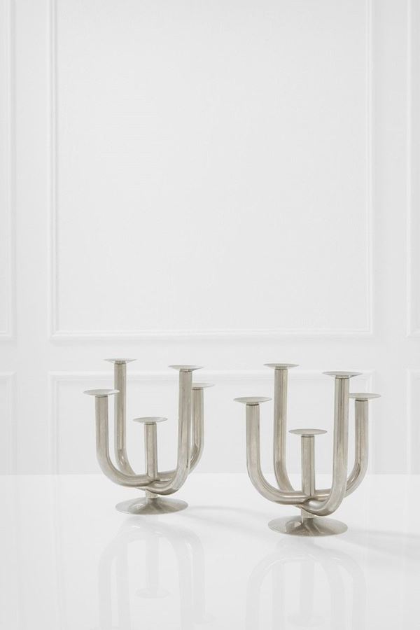 Coppia di candelieriOttone n  - Asta Design, Winter Sale - Incanto Casa d'Aste e Galleria