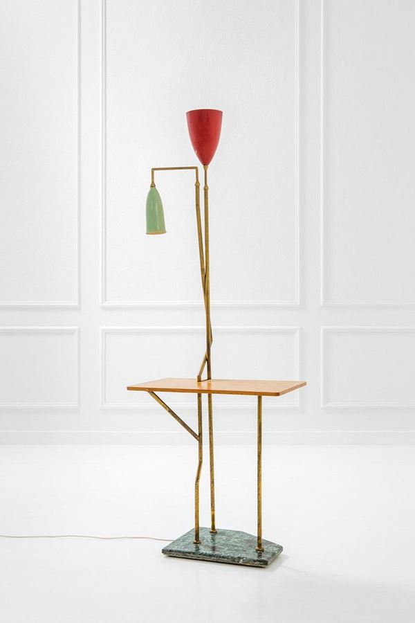 Lampada da terra con tavolino   - Auction Design, Winter Sale - Incanto Casa d'Aste e Galleria