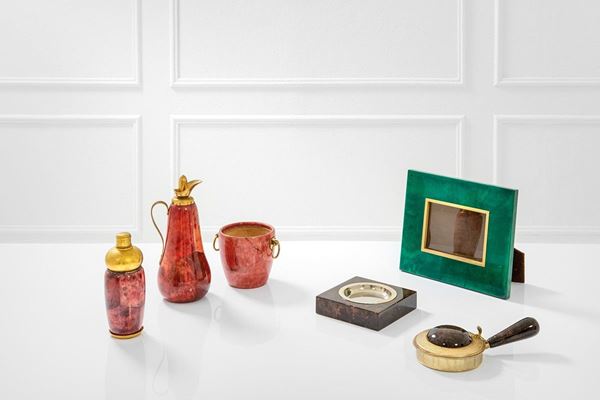 Aldo Tura : Shaker, caraffa, secchiello, p  - Asta Design, Winter Sale - Incanto Casa d'Aste e Galleria