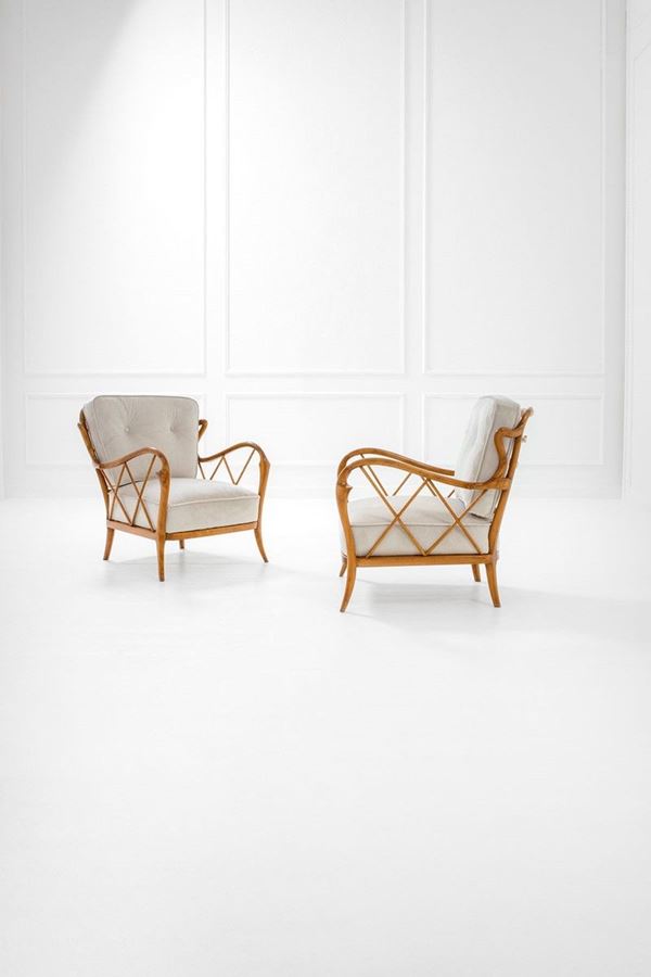 Paolo Buffa (attr.) : Coppia di poltrone
Legno scol  - Auction Design, Winter Sale - Incanto Casa d'Aste e Galleria