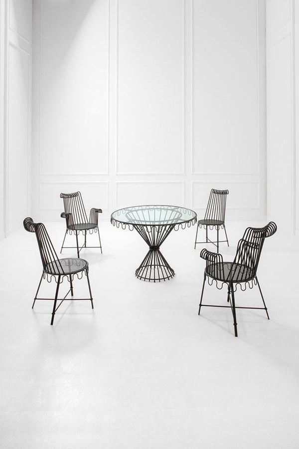 Tavolo, due poltroncine e due   - Asta Design, Winter Sale - Incanto Casa d'Aste e Galleria