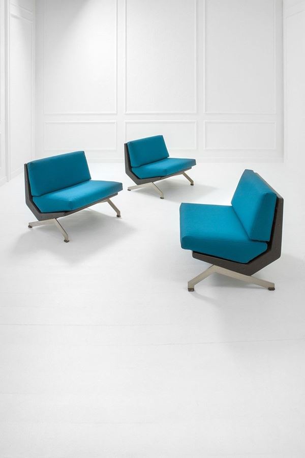 Gianni Moscatelli : Tre poltrone mod. Alessandra
  - Asta Design, Winter Sale - Incanto Casa d'Aste e Galleria