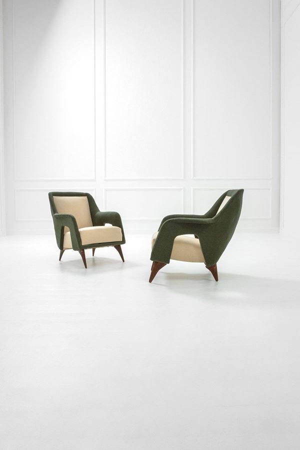 Coppia di poltrone
Legno, tes  - Asta Design, Winter Sale - Incanto Casa d'Aste e Galleria