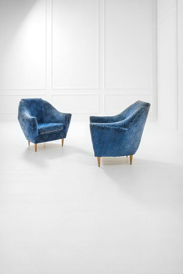 Ariberto Colombo : Coppia di poltrone
Legno, tes  - Asta Design, Winter Sale - Incanto Casa d'Aste e Galleria