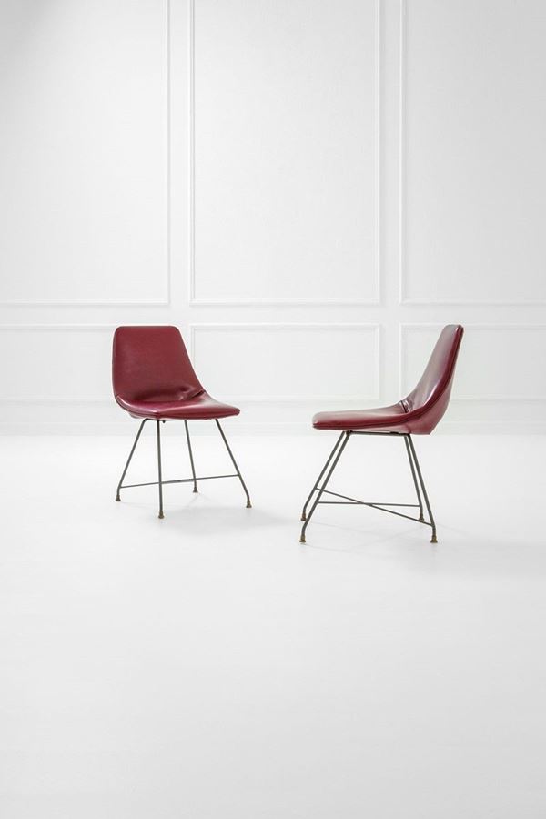 Augusto Bozzi : Coppia di sedie mod. Aster
Me  - Asta Design, Winter Sale - Incanto Casa d'Aste e Galleria