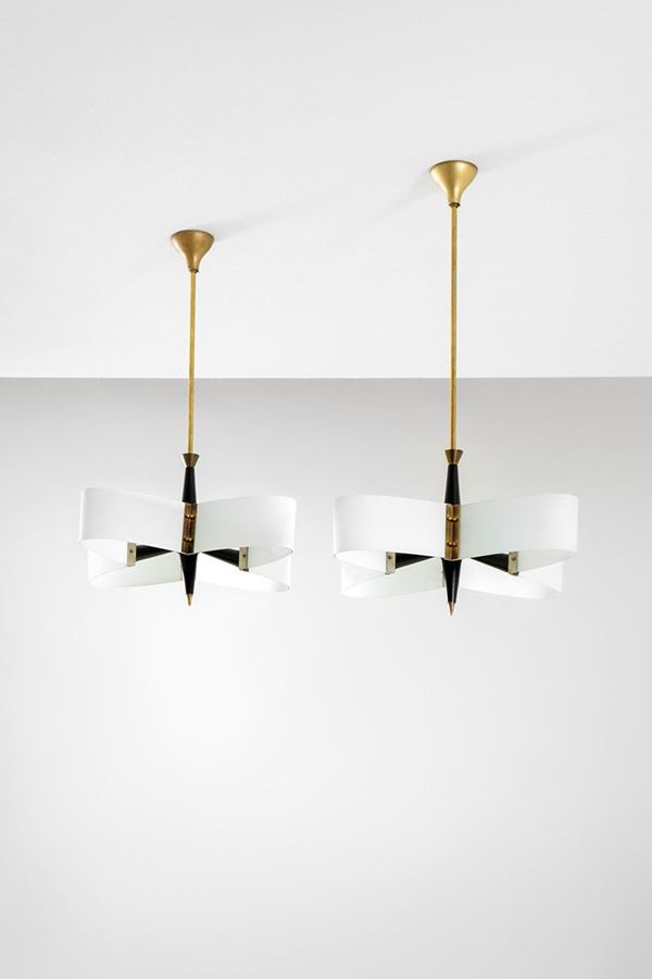 Coppia di lampadari
Vetro opa  - Asta Design, Winter Sale - Incanto Casa d'Aste e Galleria
