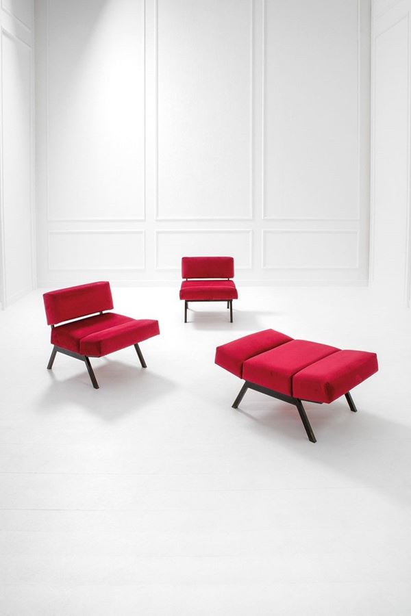 I.P.E. : Tre poltrone a configurazione   - Auction Design, Winter Sale - Incanto Casa d'Aste e Galleria