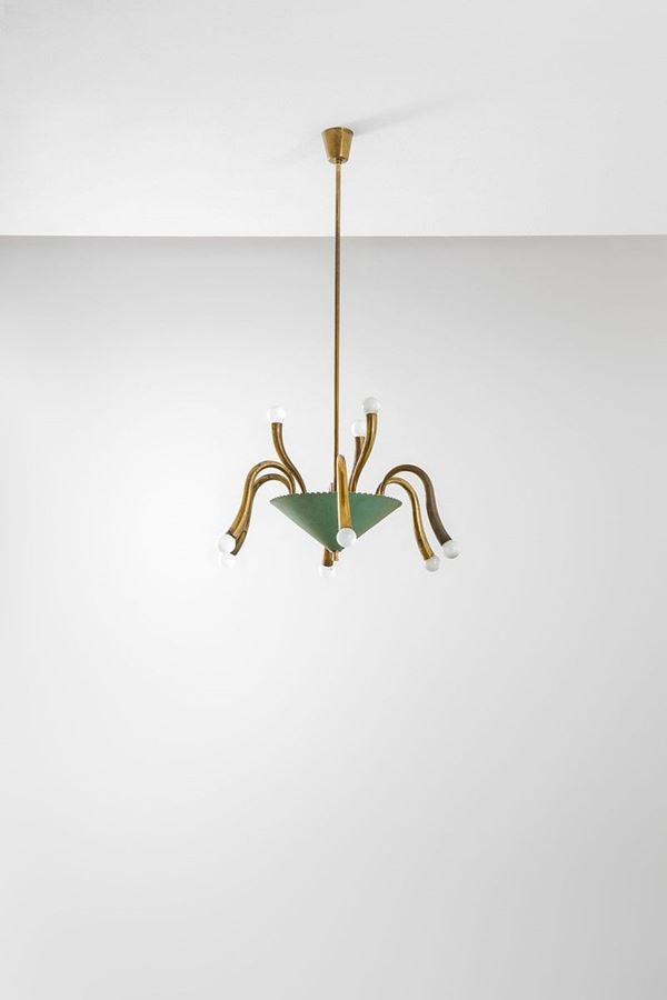 Lampadario a sei lumi
Ottone,