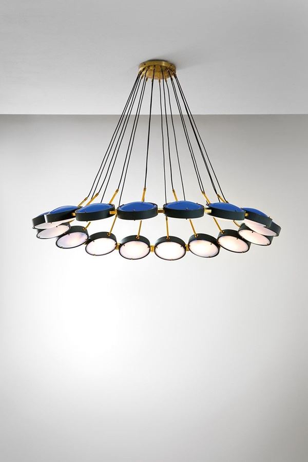 G.C.M.E. - Grande lampadario
Ottone, met