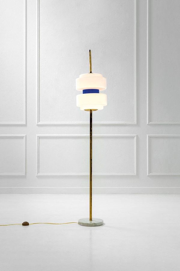 Stilnovo : Lampada da terra
Vetro opalin  - Asta Design, Winter Sale - Incanto Casa d'Aste e Galleria