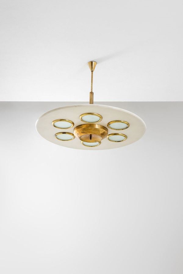 Stilnovo : Grande lampadario
Metallo lac  - Asta Design, Winter Sale - Incanto Casa d'Aste e Galleria